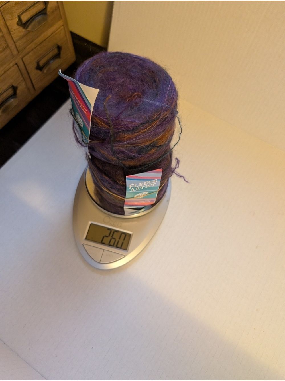 Fleece Artist Purple Gradient Mohair Blend Yarn Cakes (2) - Picture 5 of 5
